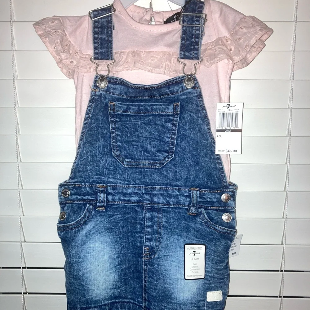 Girls 7 For All Mankind Outfit - Picture 1 of 4